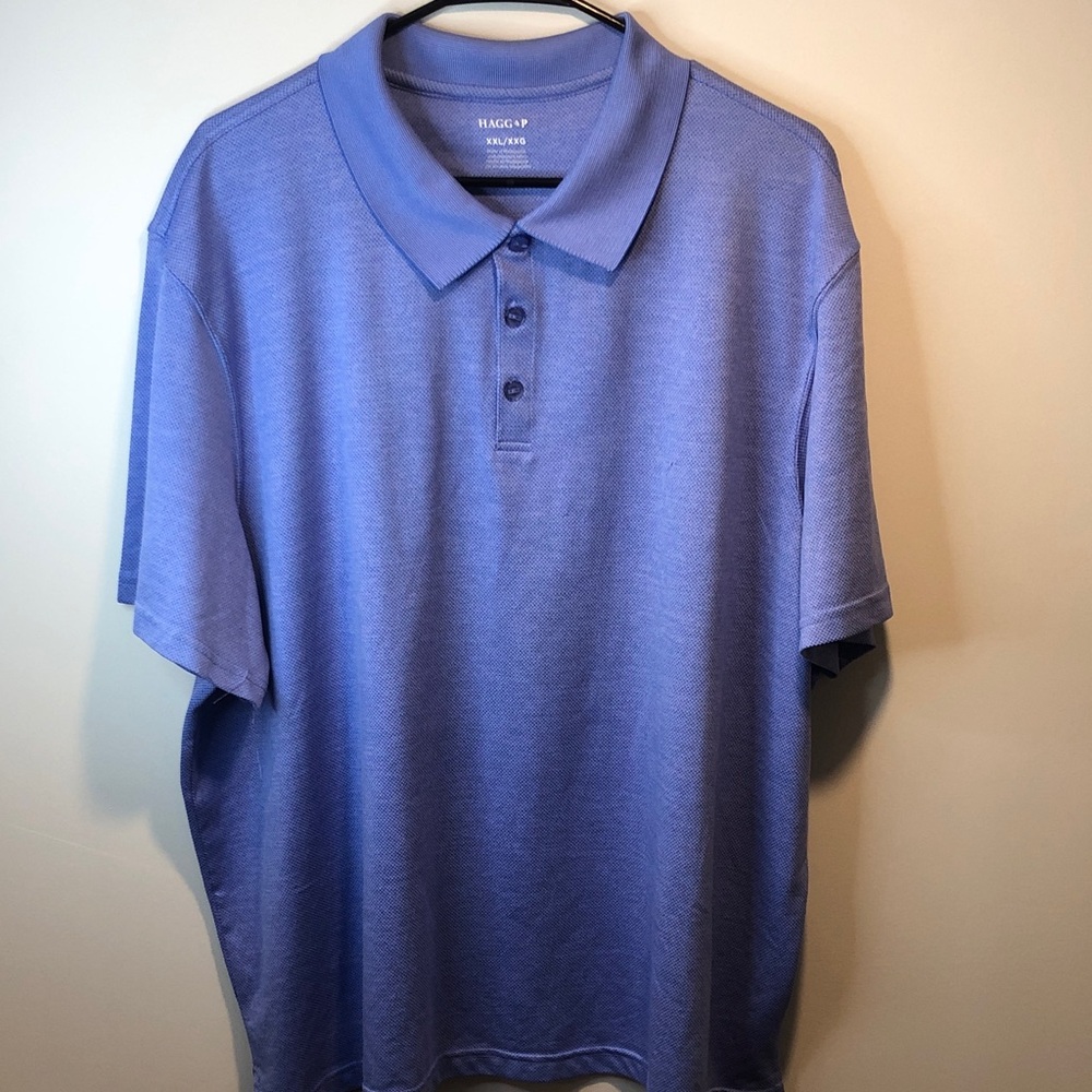HAGGAR Men's Light Blue Polo Shirt